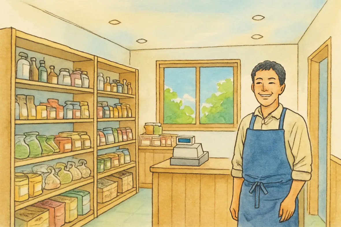 小売店・物販の店内のイメージ