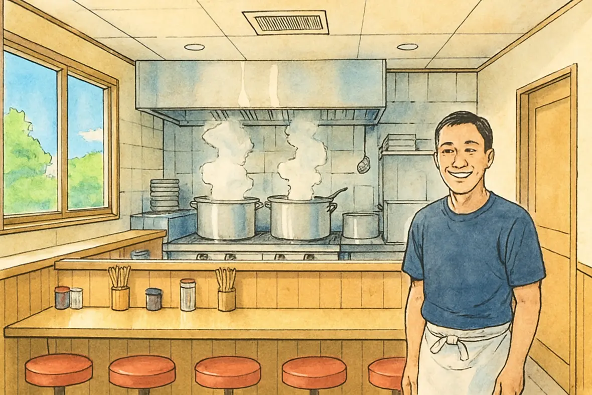 ラーメン店の店内のイメージ