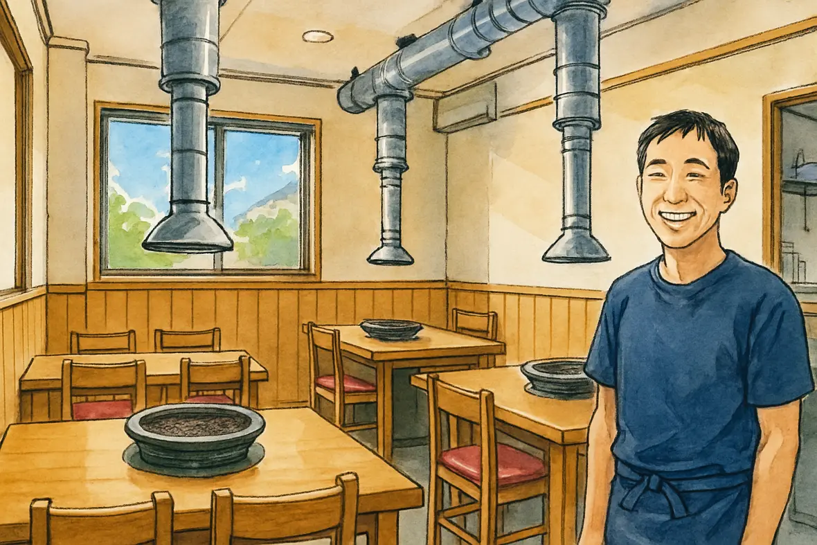 焼肉店の店内のイメージ